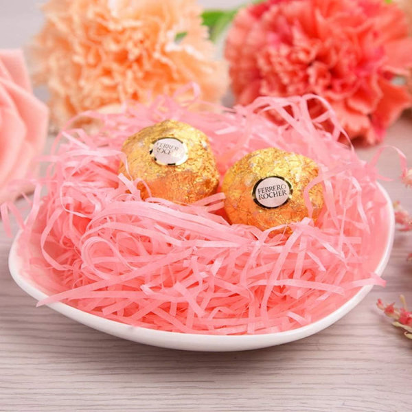 600g Pack Shredded Raffia Paper - Crinkled Confetti for Gift Baskets