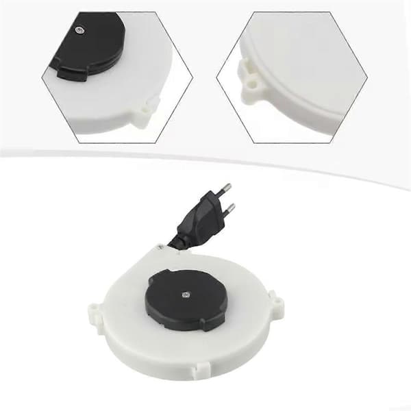 Automatisk inntrekkbar strømkabelrull 102x18,5 mm EU-plugg