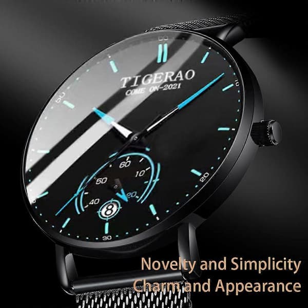New Fully Automatic Movement Non-Mechanical Watch Large Dial Watch Men's Calendar Waterproof Luminous Watch