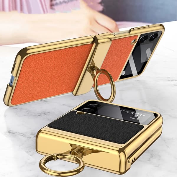 Etui til Samsung Galaxy Z Flip 3 - Magnetisk - Ringholder svart