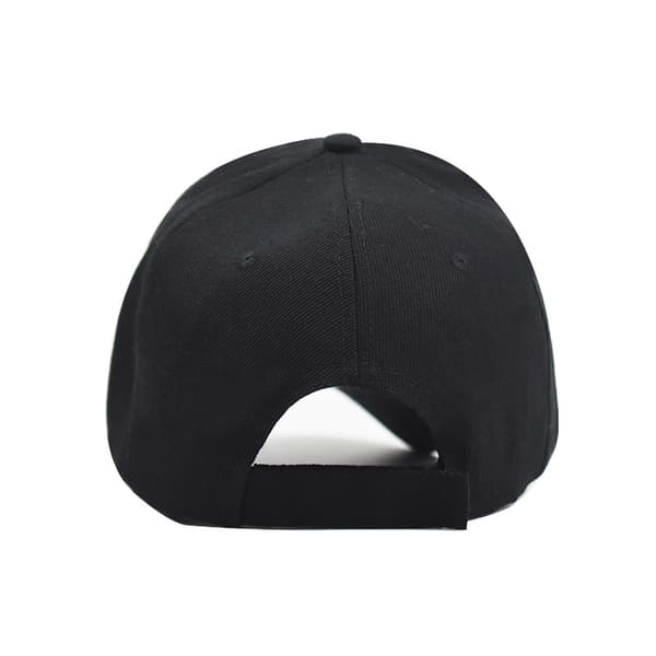 Polyester lett plate ensfarget baseball caps for par med buet brem