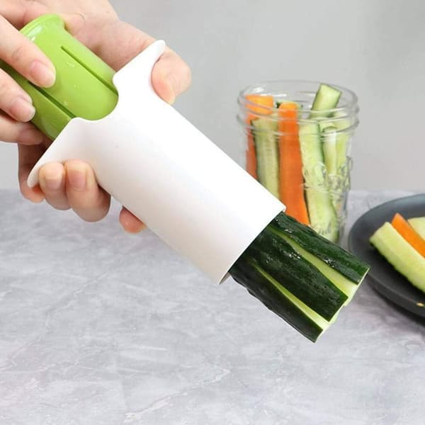 Vegetable Slicer, Cucumber Carrot Strawberry Fruit Splitter Cutter Slicer Egg Slicer Gadget Tool