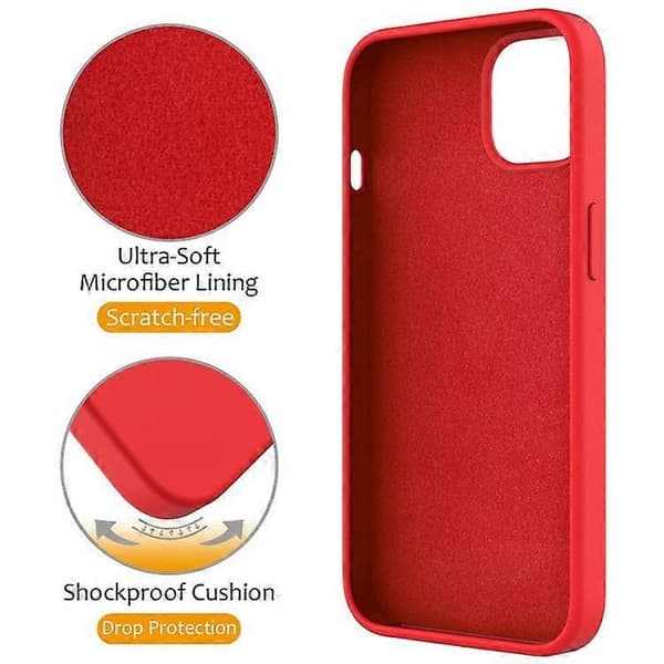 Kompatibelt magnetisk deksel til iPhone 11 med ringstativ PC + silikon, fallsikkert telefondeksel Red