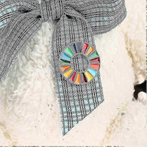 6 stk. emaljerte SDGs-pins - 17 farger Forente Nasjoners bærekraftsmål brosjer Basic 6pcs