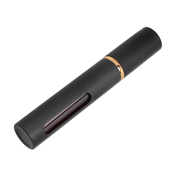 Mini Refillable Perfume Bottle Alumite Visible Portable Leak-proof Empty Roll-On Bottle 10ml Black