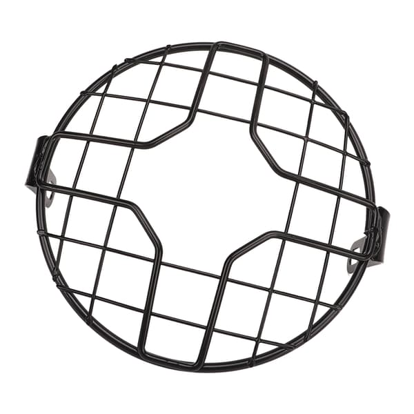 Motorcycle Headlight Guard Grill Headlight Mesh Grill Cover Universal for Motorcycle with 6.5 inch Headlight Section