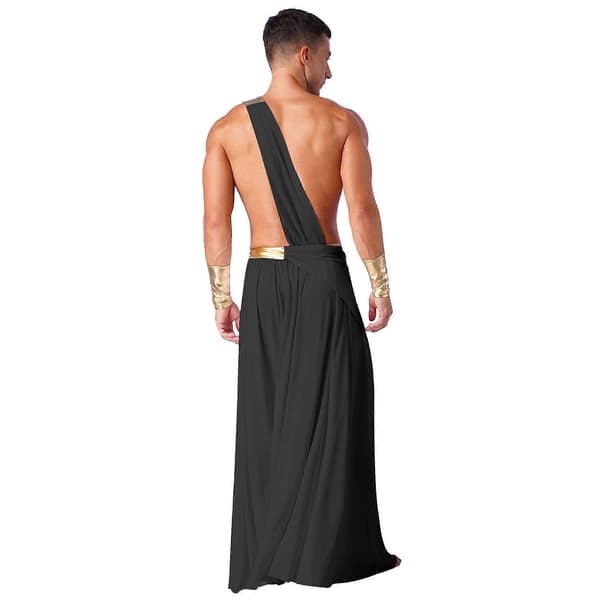Herre Oldtidens Græske Gud Kostumer Romersk Gladiator Halloween Cosplay Middelalder Ridder Kriger Rollespilsdragter til Karnevalsfest white S