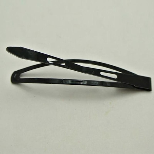 20 x Store Sorte Metal Hårspænder Barrettes 78mm