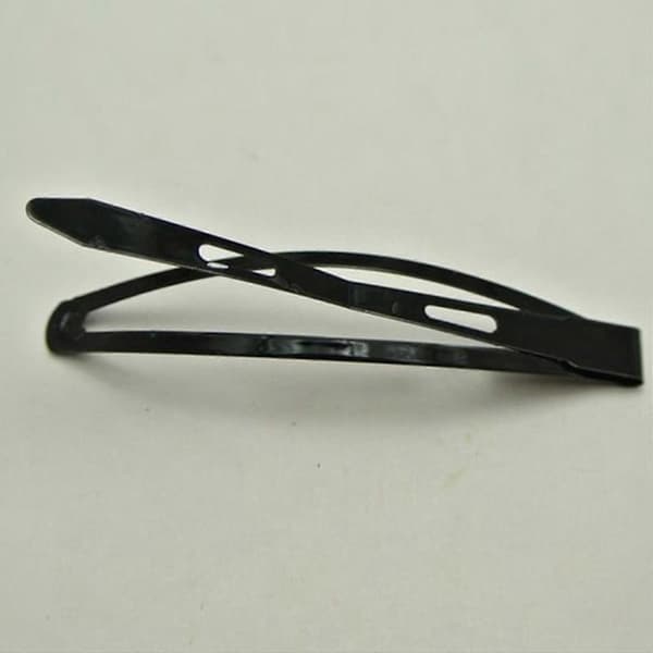 20 x Suuret Mustat Metalliset Hiusklipsit Barrettes 78mm