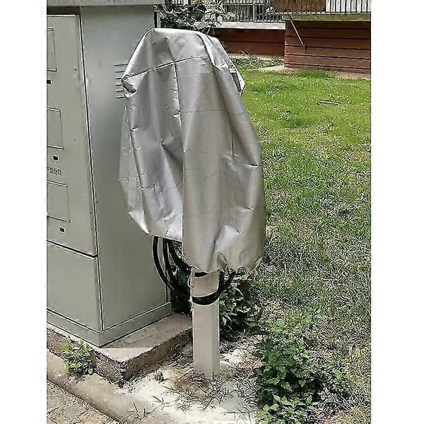 EV Laddare Regn- och Solskydd 420D Laddstolpeskydd Silver 35*25*70cm