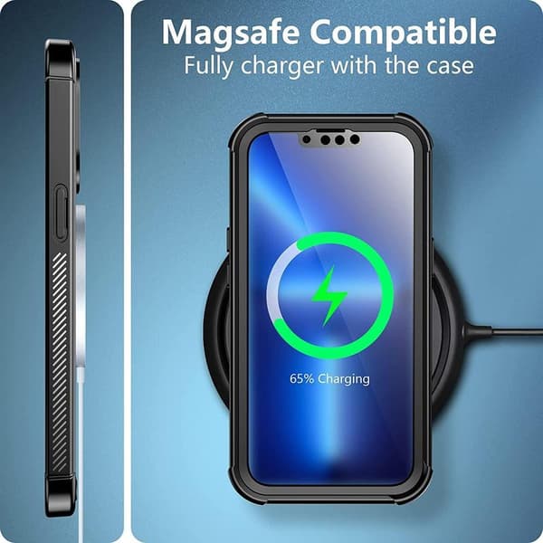 Stöttåligt Defence C4U Elegant Skyddsfodral för iPhone 13 Mini 5,4 Tum Svart