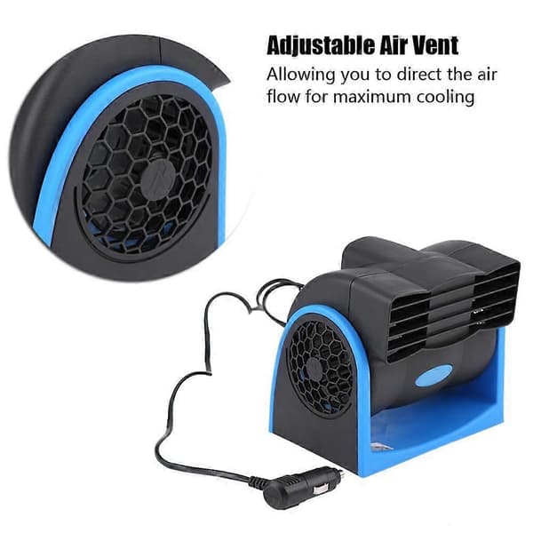 Bærbar DC 12V-24V Bil AC Luftblæser Køler Bil Blæserløs Aircondition Sommer Bil Køretøj Lastbil Køleventilator (LGL)