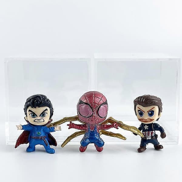 Praktisk og smuk Iron Man Spider-Man Avengers: Endgame 12-dele Thanos Thor Samlefigur Display Sæt
