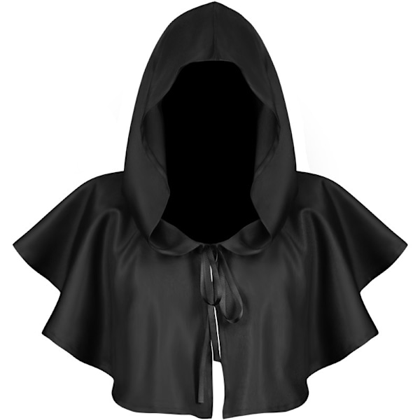 Middelalderlig kappehat korshalskæde Wicca Pagan hætte cosplay tilbehør