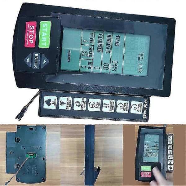 Vindmodstand Motionscykel Tæller Display Erstatningsmonitor Speedometer Udgave 0120