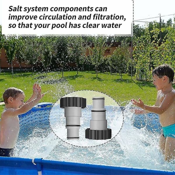 2-pack Intex Pool A-adapter ersättningspumpslangadapter A-serie med invändig gängad skruv