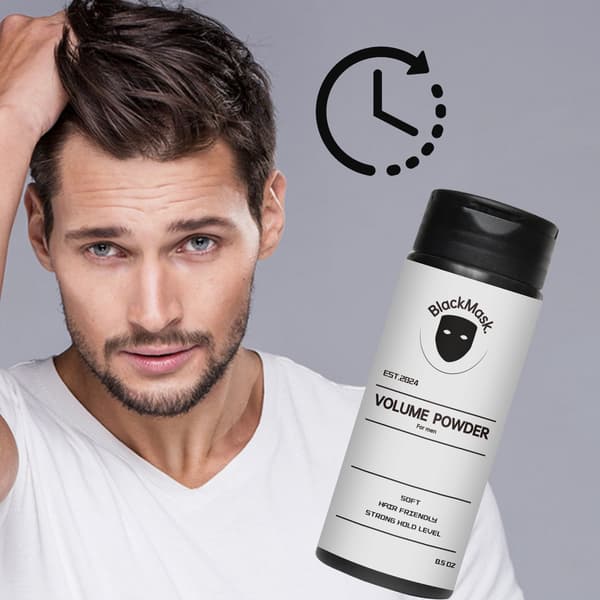 BlackMask Hair Styling Powder, Volumizing Powder that Instantly Adds Texture and Volume 40g 1pc