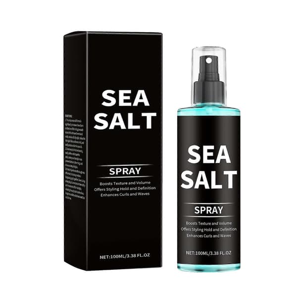Havsalt krøllespray - Langvarig hold, elastisitet, forfriskende krøllespray for \"late\" hår