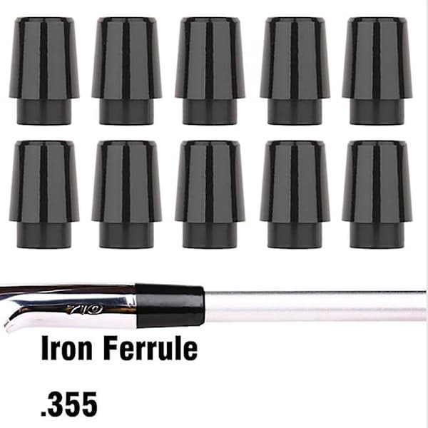 12 stk. Golf Ferrules Kompatible med Jern 0,370 Tommer Spids Jern Skaft Golfkølle Skaft Hylse Adapter