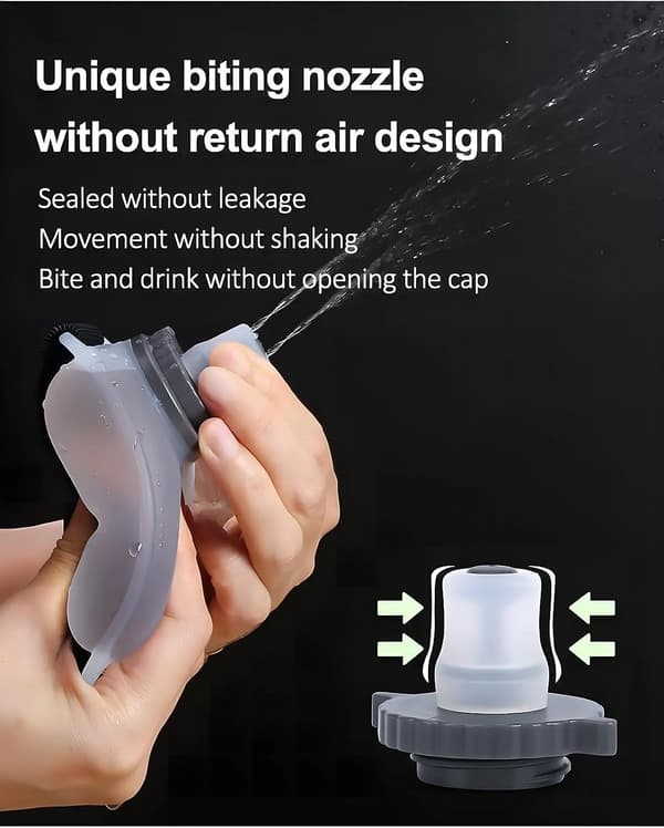 Mini Løbende Håndled Vandflaske Kedelholder Håndledsopbevaringstaske Hydration Pack Blød Flaske Til Maraton Ridning black