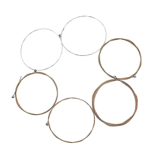 3x6 delar Akustisk Gitarr Ersättningssträngar Set 4 Pcs