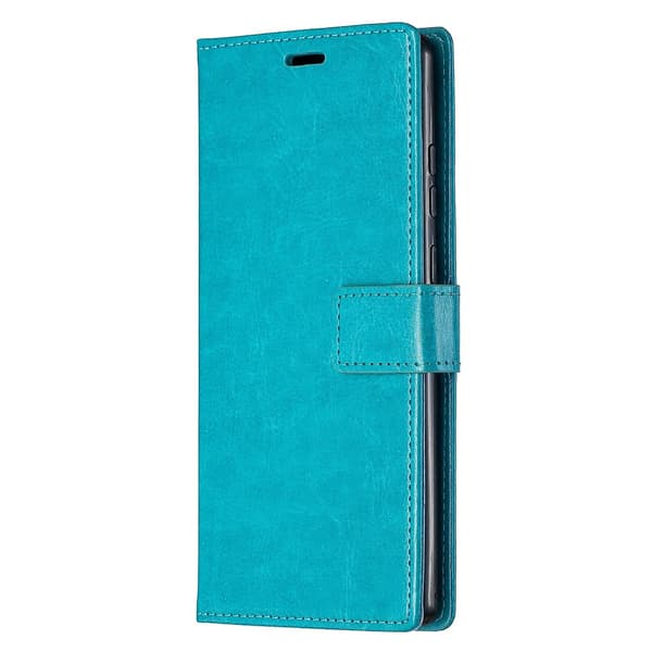 Til Samsung Galaxy A32 4G skinnveske med holder til Galaxy A32 4G Blue