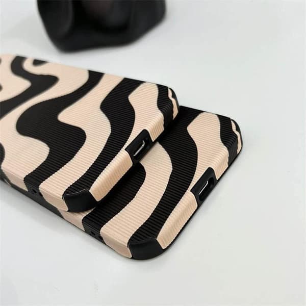 Kompatibel med iPhone 15 Deksel Mote Enkelt Søt Zebra St
