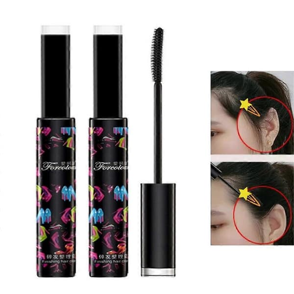 1-3X Lille Brudt Hår Styling Creme Afsluttende Stick Form Værktøjer Hår Mascara 2PCS