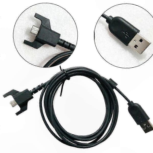 USB-latauskaapeli langattomille pelihiiren lisävarusteille Black