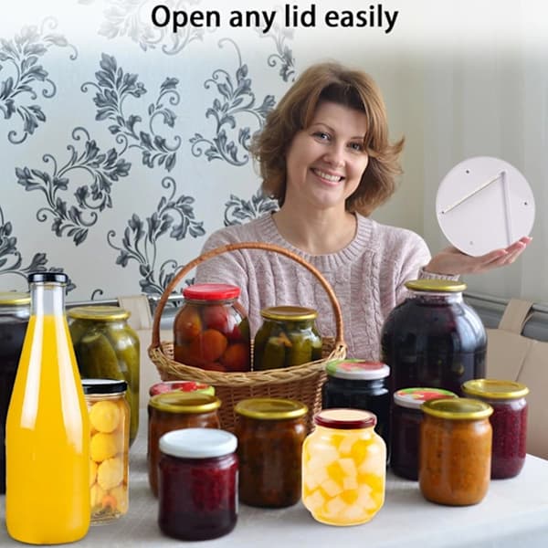 Under Cabinet Jar Opener - A Labor-Saving and Durable Clamping Tool That Easily Grips and Unscrews Glass Jars