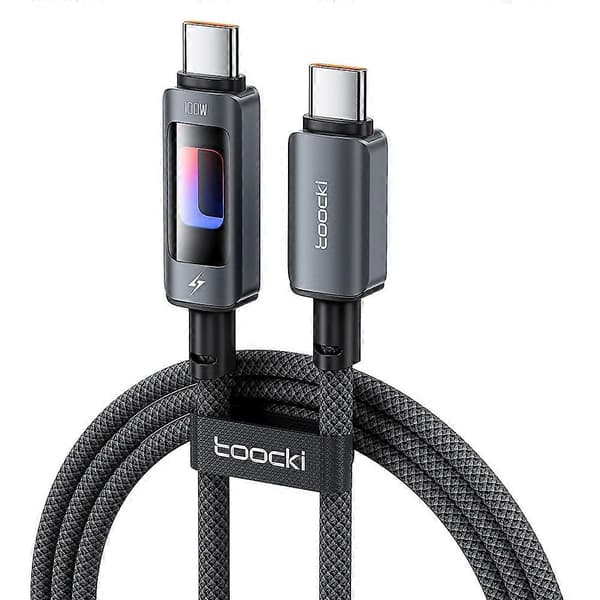 Praktisk og vakker 2m PD 100W USB-C til USB-C hurtigladekabel Innebygd E-Marker-brikke 480 Mbps dataoverføringskabel