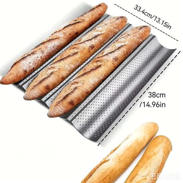 BBQ Grill Tray Stainless Steel Bread Baking Pan Outdoor Grill Accessory