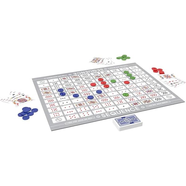Sequence - Original Sequence-spill med parallelle paneler, kort og markører (emballasjen kan variere) Hvit, 26,2 x 20,6 x 5,8 cm
