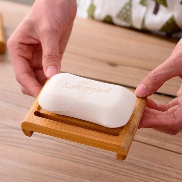 Bambu såpefat - Bambus såpestativ - 11cm x 7,5 cm - Øko Produkt