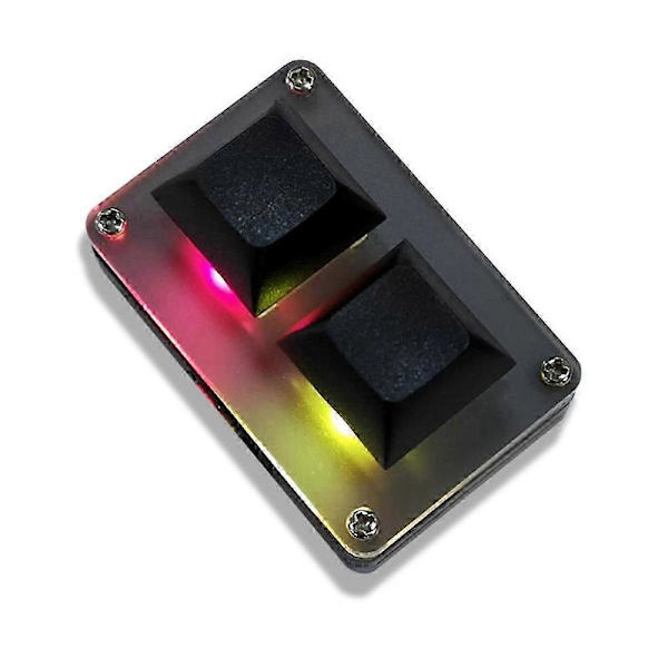 2-tasters Mini Programmerbart Mekanisk Tastatur med RGB til OSU Gaming