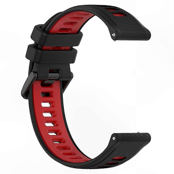 Dobbeltfarvede 18 mm silikone urremme til Forerunner 265S erstatningsrem Multicolor Style G