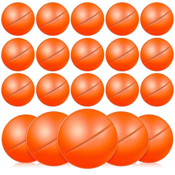 25 stk. Lotteribolde Tombolabolde Runde bolde Plast Hul Åbningsbare Spillebolde Rekvisitter