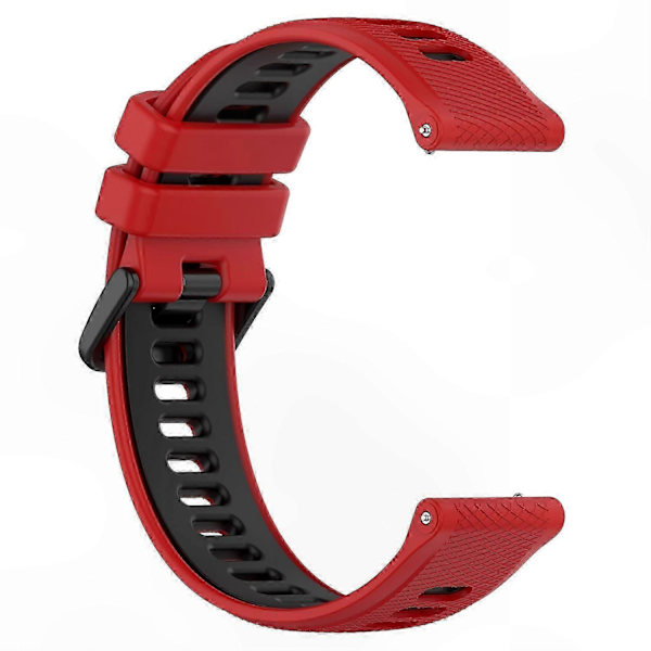 Dobbeltfarvede 18 mm silikone urremme til Forerunner 265S erstatningsrem Multicolor Style B