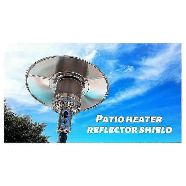 Patio Heater Reflector Shield, Replacement Part for Outdoor Propane Heater - Top Dome, 3-Hole Mount, 3