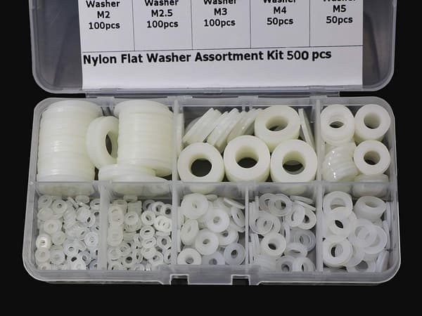 Plastskiva Nylonbricka M2 M2.5 M3 M4 M5 M6 M8 M10 Bricka DXGHC