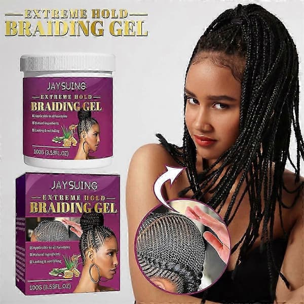 Drag Alopecia Styling Flätgel 100g Kanter Kontroll Hårformande Kräm Biotin Anti Brott Hårvax Anti Håravfall Hårvård