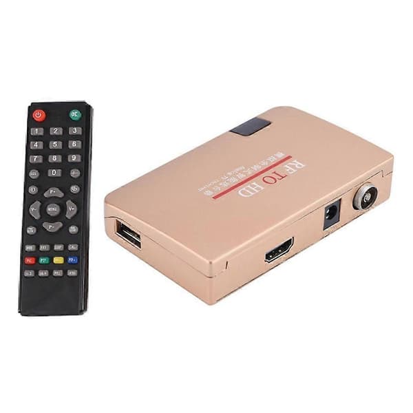 RF till HDMI-kompatibel omvandlare Analog TV-fjärrkontroll stöder alla standardsignaler Plug