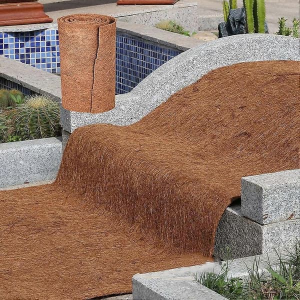Praktisk og vakker 1 stk kokosmatte 50*200CM kokosfibermatte