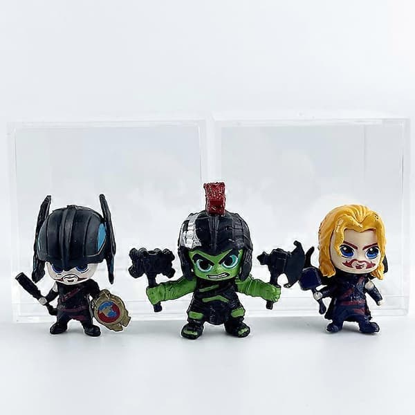 Praktisk och vacker Iron Man Spider-Man Avengers: Endgame 12-delars Thanos Thor samlarfigurdisplay-set