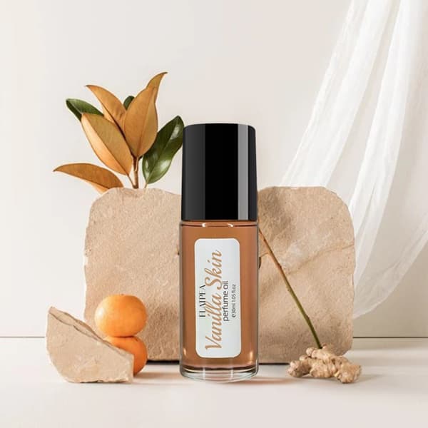Vanilje kokos roll-on parfyme. 30ml. Bærbar. Langvarig duft for håndledd og nakke.