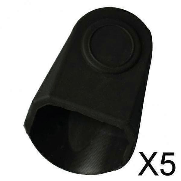 5xKlarinett Altsaksofon Munnstykkehette Beskyttelse Musikalske Deler Svart 5 Pcs
