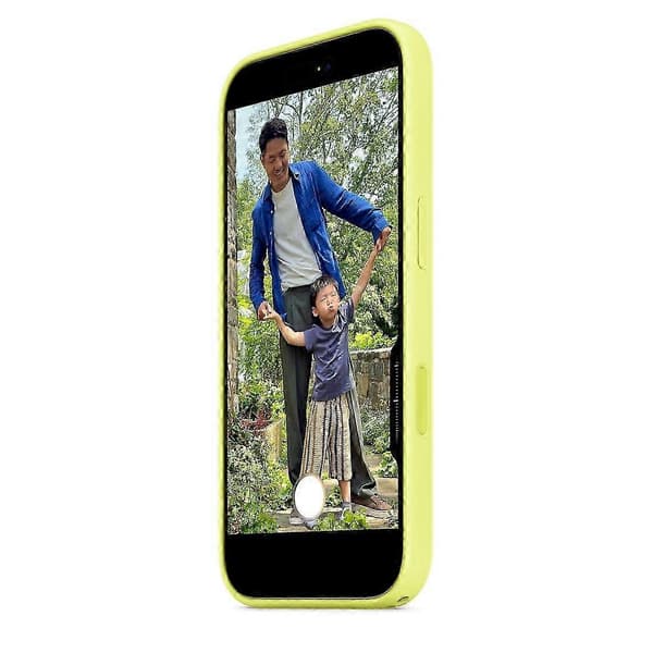 25-26 Deksel til iPhone 17 Kompatibelt med MagSafe Flytende Silikon Telefon Bakdeksel Multicolor Neon Yellow