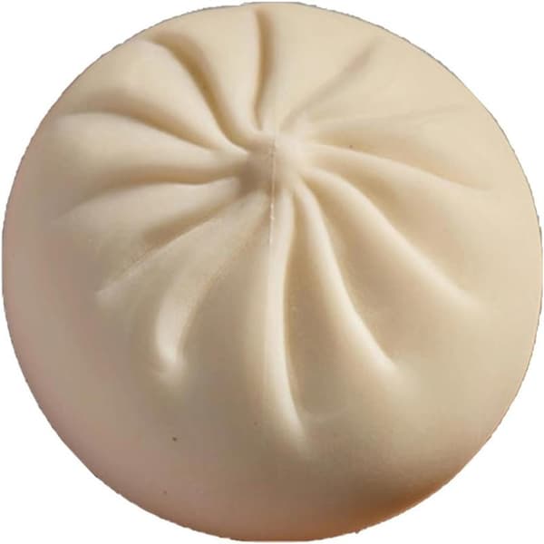 Kjempe Glitter Dumpling, Kjempe Dumpling Squishy, Mega Regnbue Dumplings, Søt Angstlindrende Fidget Leketøy (Hvit)
