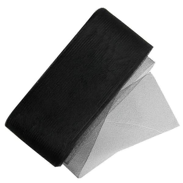 10 cm bred Crinoline Hårbånd Hatte DIY til Hårdekorationer Black