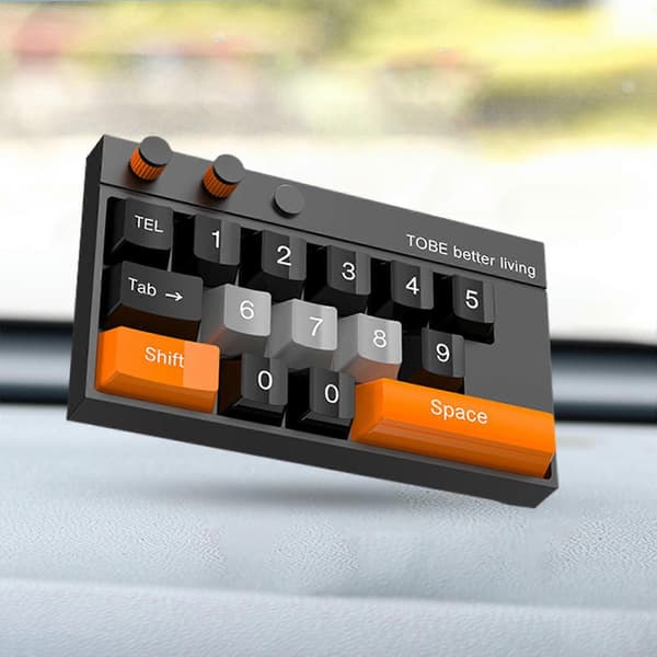 Pysäköintipuhelinnumerokilpi väliaikainen auton puhelinnumeronäppäimistö helppo asentaa black orange
